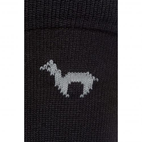 Alpaka BUSINESS SOCKEN elegante Strick-Socke mit APU KUNTUR Logo für Herren und Damen